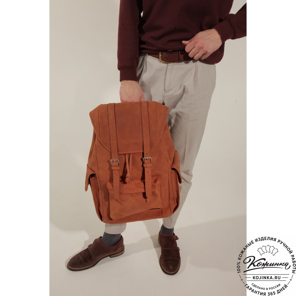 Кожаный рюкзак "Ганнибал" (коричневый воск)